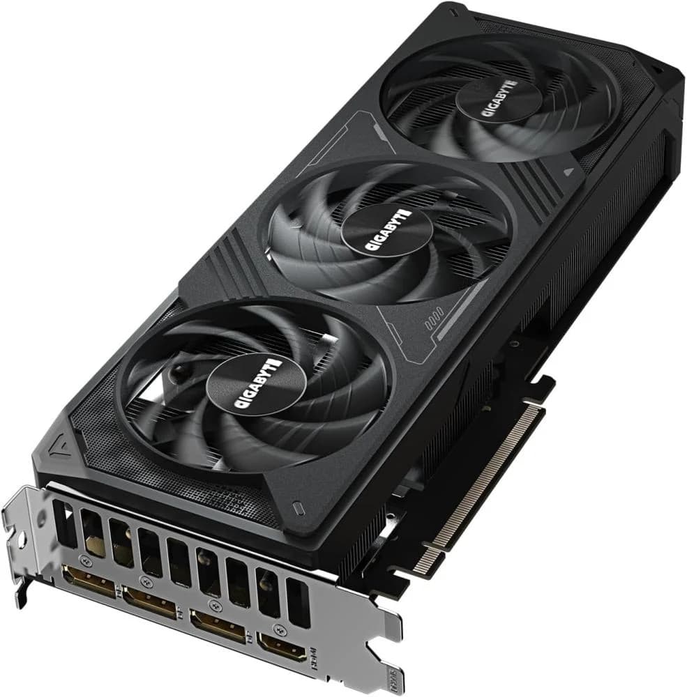 بطاقة رسومات جيفورس RTX 5070 ويندفورس معالج لزيادة السرعة 12 جيجابايت - 16 GB GDDR7، 256 بت، PCI-E 5.0، 2542 ميجاهرتز، 3 × منفذ عرض 2.1a، 1 × HDMI 2.1b، انفيديا DLSS 4، GV-N5070WF3OC-12GD من جيجابايت